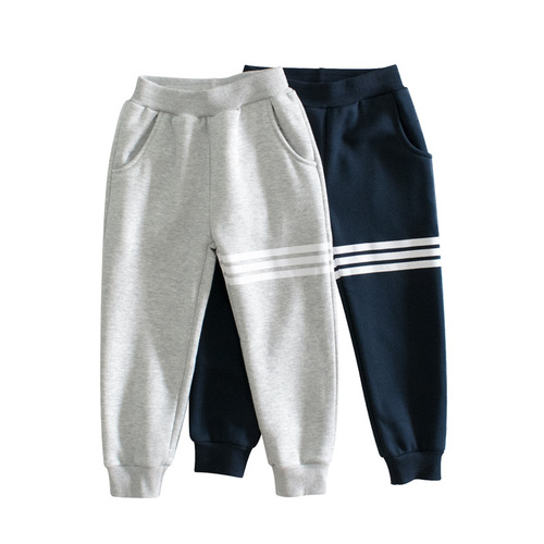 27kids brand children's clothing spring new children's pants small and medium-sized children's fleece sweatpants men's sweatpants one piece drop shipping