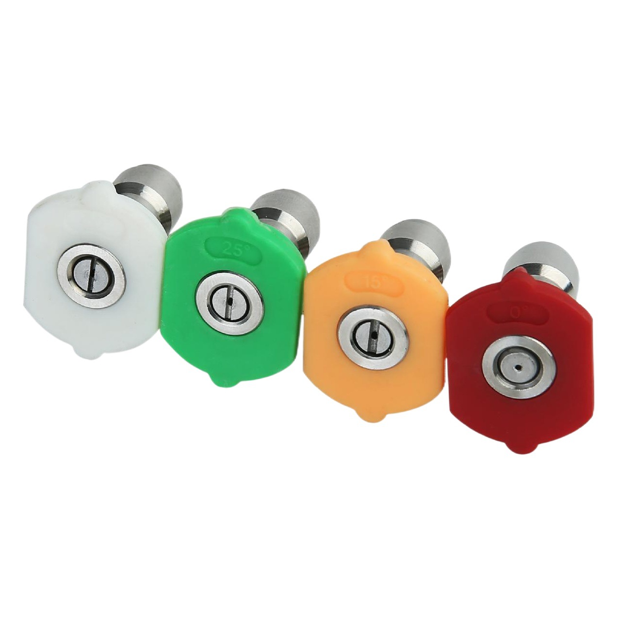 Pistola de agua de lavado de coches de alta presión multi-funcional de cinco colores boquilla de ángulo de acero inoxidable en forma de abanico de boquilla de pistola de enchufe rápido traje de Venta caliente