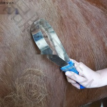 马汗刮马匹清洁马房用品马毛梳 去浮毛宠物用马用 英骑马具