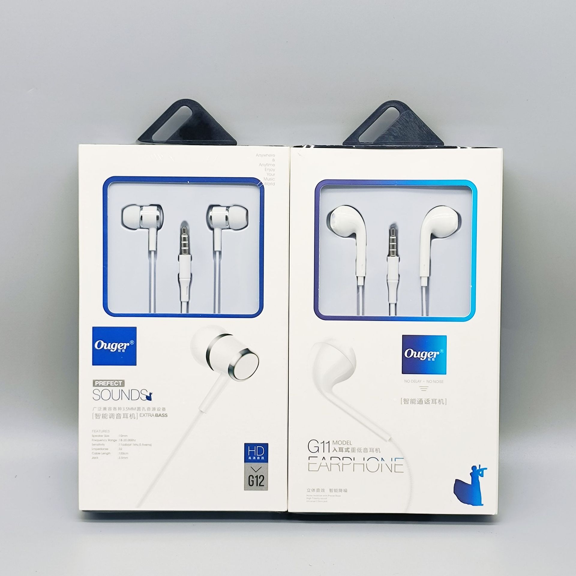 3.5mm direct-plug semi-in-ear wire-controlled headset stereo in-ear headset for Android vivo Huawei mobile phone