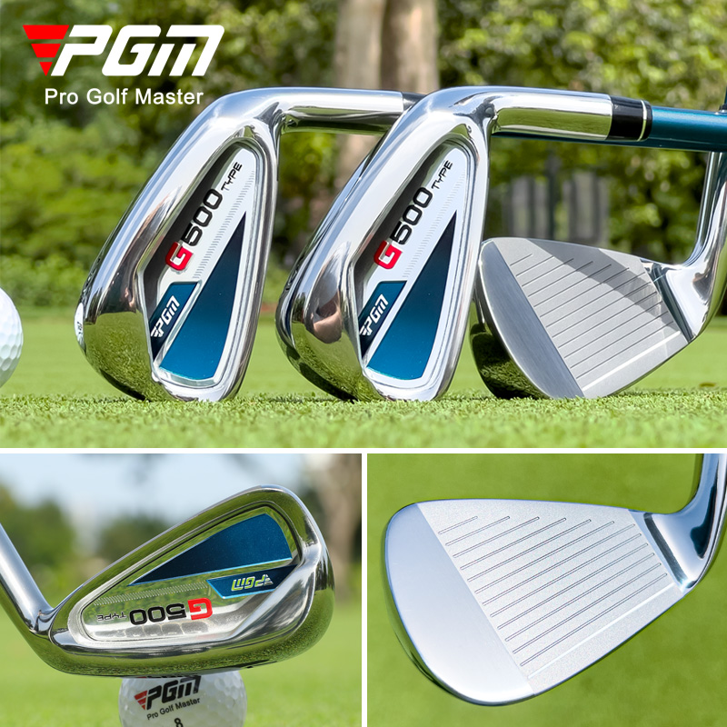 Gậy sắt golf số 7 PGM Hardcore thép không gỉ trọng tâm thấp — [Trục carbon cấp S] Sắt số 7 màu đen và xanh TIG075, [Trục carbon hạng R] Sắt số 7 màu đen và xanh TIG075, [Trục thép] Sắt số 7 màu đen và xanh TIG075