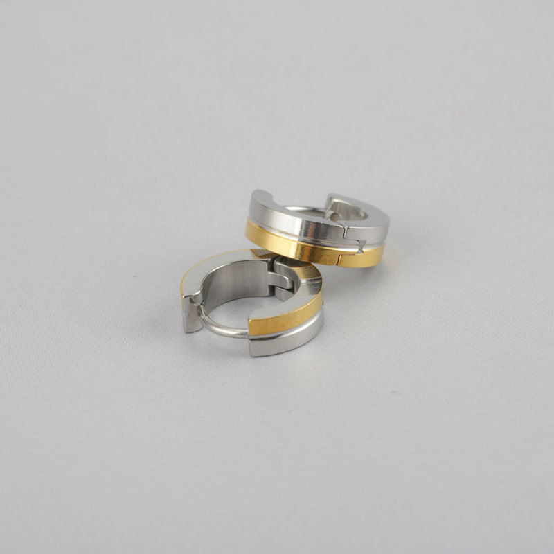 double-sided earrings stainless steel