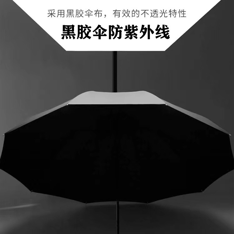 70% off スタックビジネス特大傘男性と女性の折りたたみ日傘 UV 日傘ロゴ印刷可能|undefined