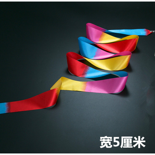 Ribbon dance props telescopic rod ribbon dance ribbon color bar…