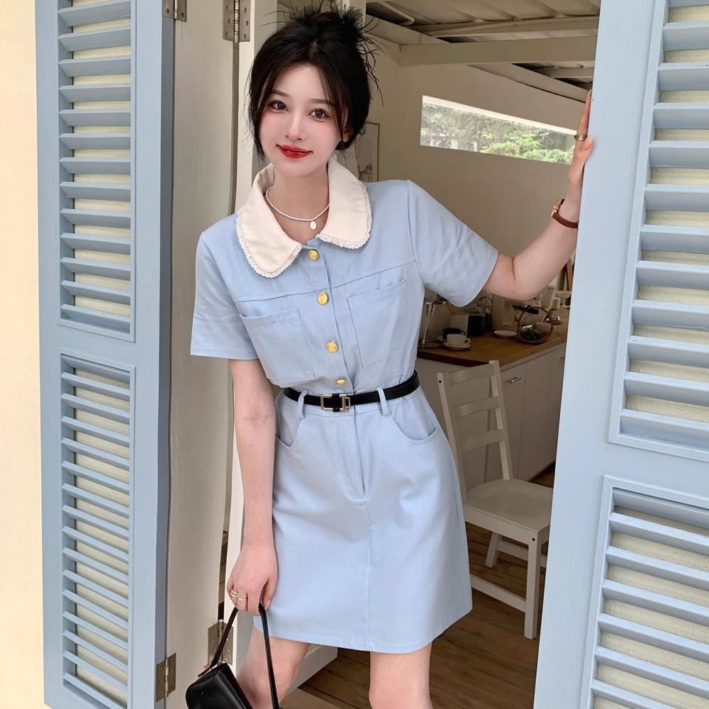 2026 Summer New Style Workwear Jumpsuit Dress - Elegant, Slimming, Sweet, Unique Short-Sleeve Jumpsuit Top