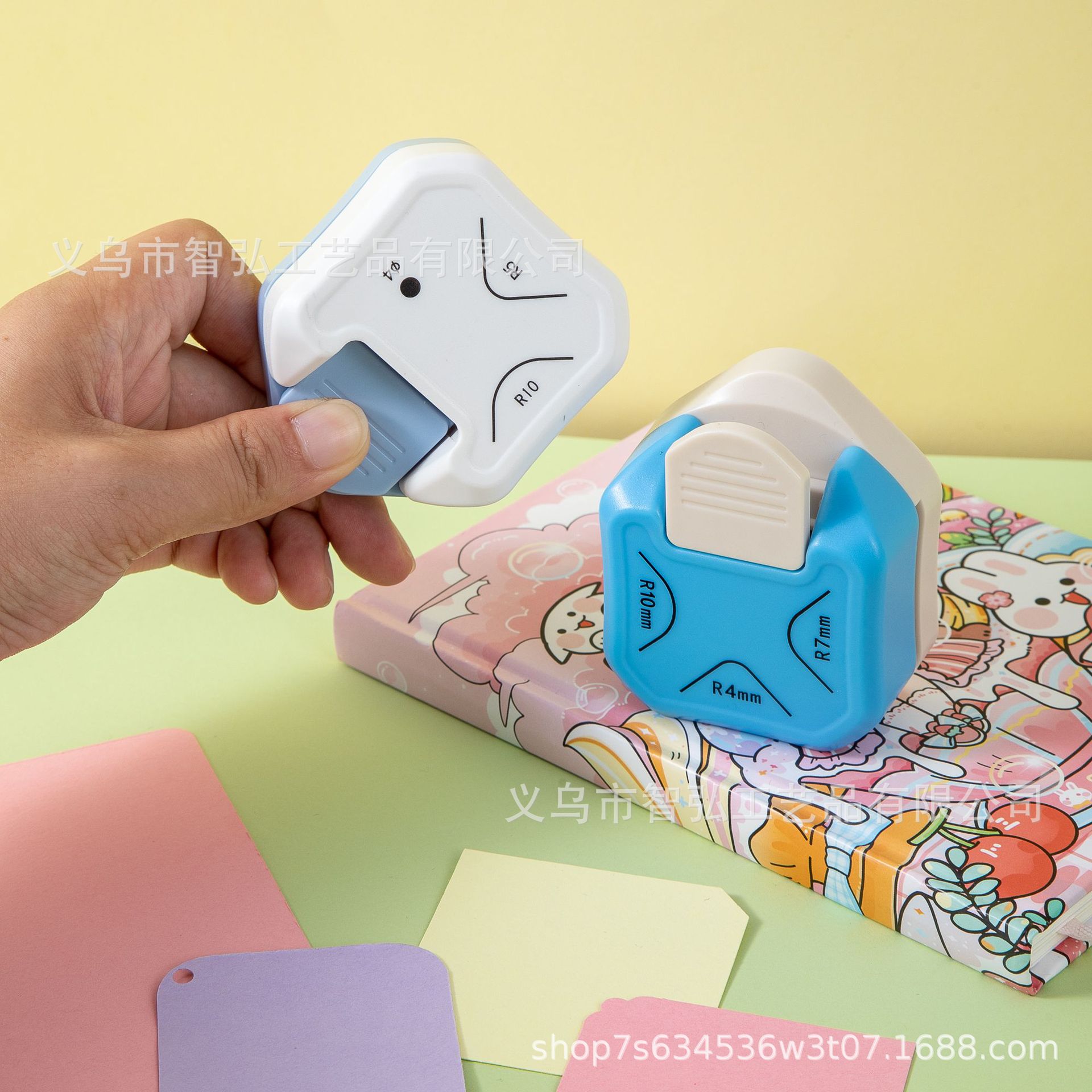 Tres en uno filete R4 Dispositivo de biselado R10 cortador de esquina R7 cortador de esquina Dispositivo de grabado perforadora