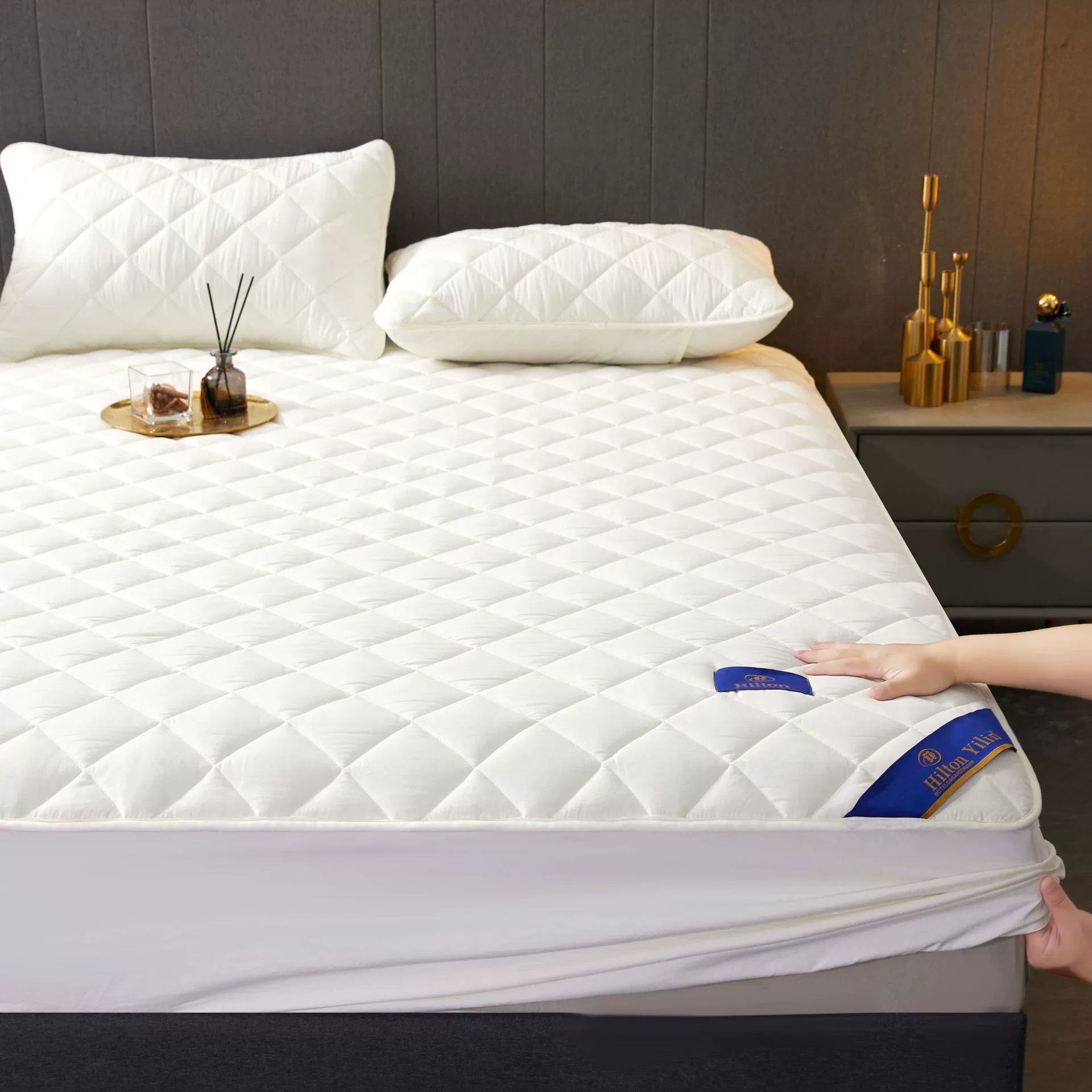 Yilin постельное белье из хлопка толстый покрывало Simmons противоскользящая защитная крышка из хлопка