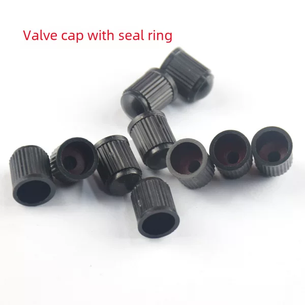 Standard Type Plastic Valve Cap with Sealing Ring, Dust Cover for Car and Bicycle Tires