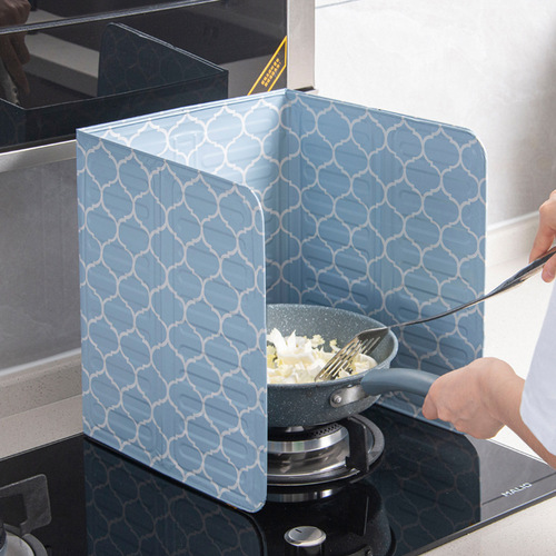New kitchen oil baffle gas stove cooking anti-splash insulation aluminum foil high temperature resistant household folding oil-proof water board