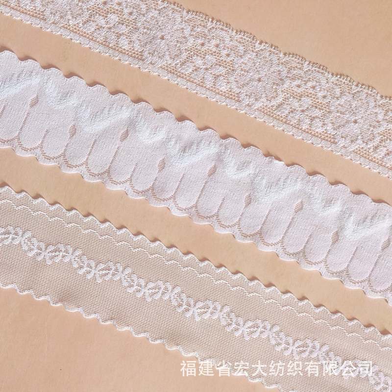 [Factory spot] 28-pin all kinds of explosive pressure yarn stretch lace suitable for underwear, underwear, pajamas, etc.