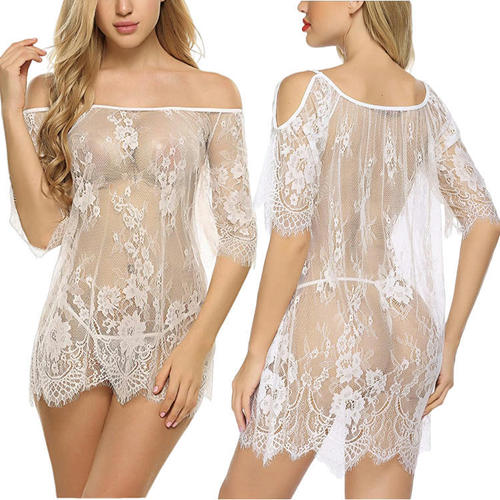 European Station Eyelash Sexy European and American Women Sleeveless Short Skirt Lace Cover-up Mini Doll Suit S-4XL
