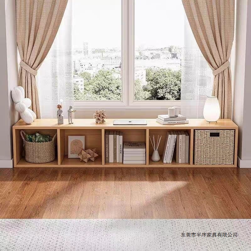 Low cabinet storage cabinet bookshelf rack floor-standing bookcase home storage cabinet layered shelf eight-compartment cabinet grid cabinet cabinet