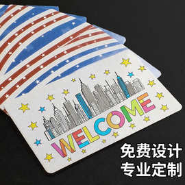 pvc卡片定制会员卡订做ebay亚马逊卡英文售后卡感谢塑料标签