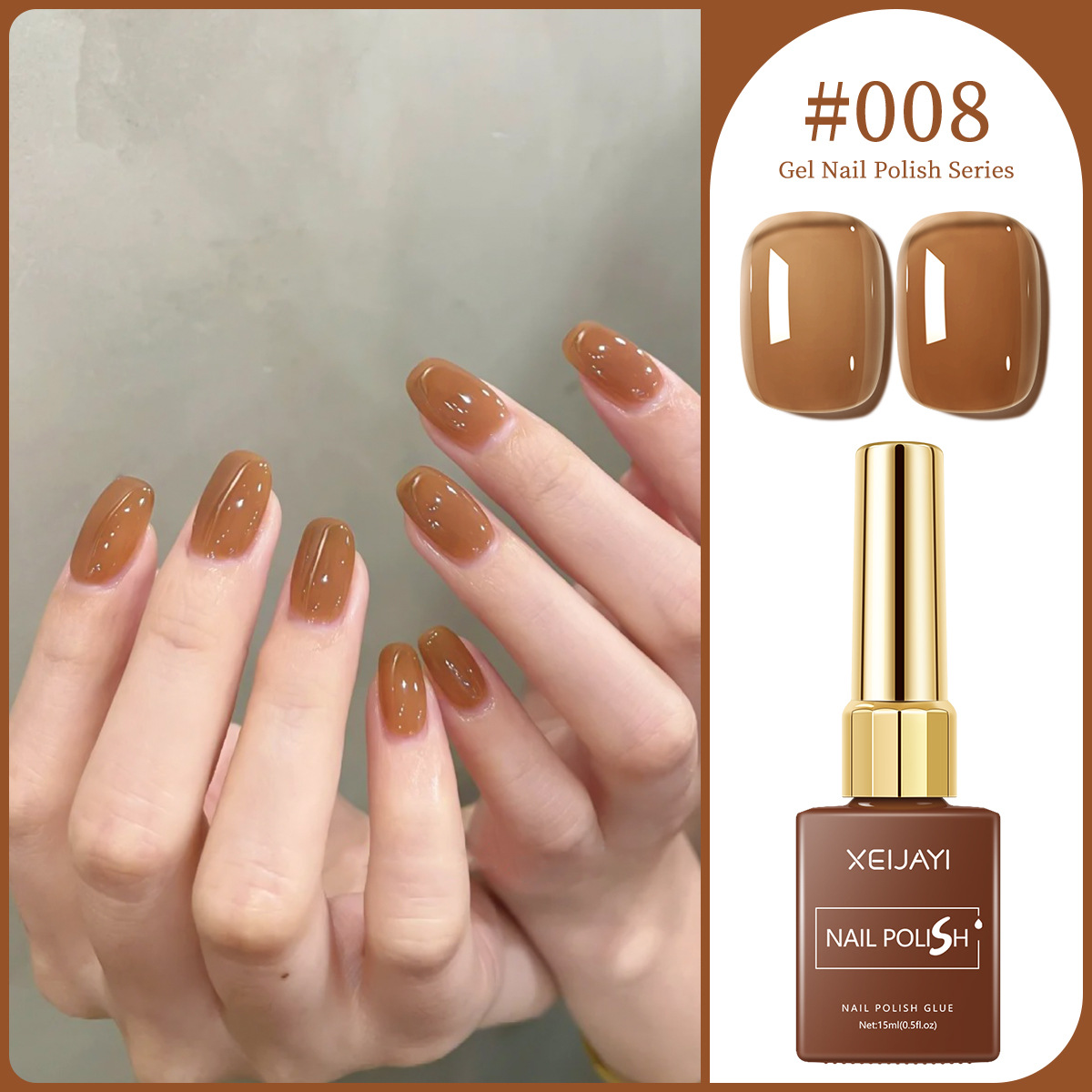 Macaron color pegamento de uñas 2025 nuevo estilo de moda Chellie rojo oliva verde pegamento de uñas