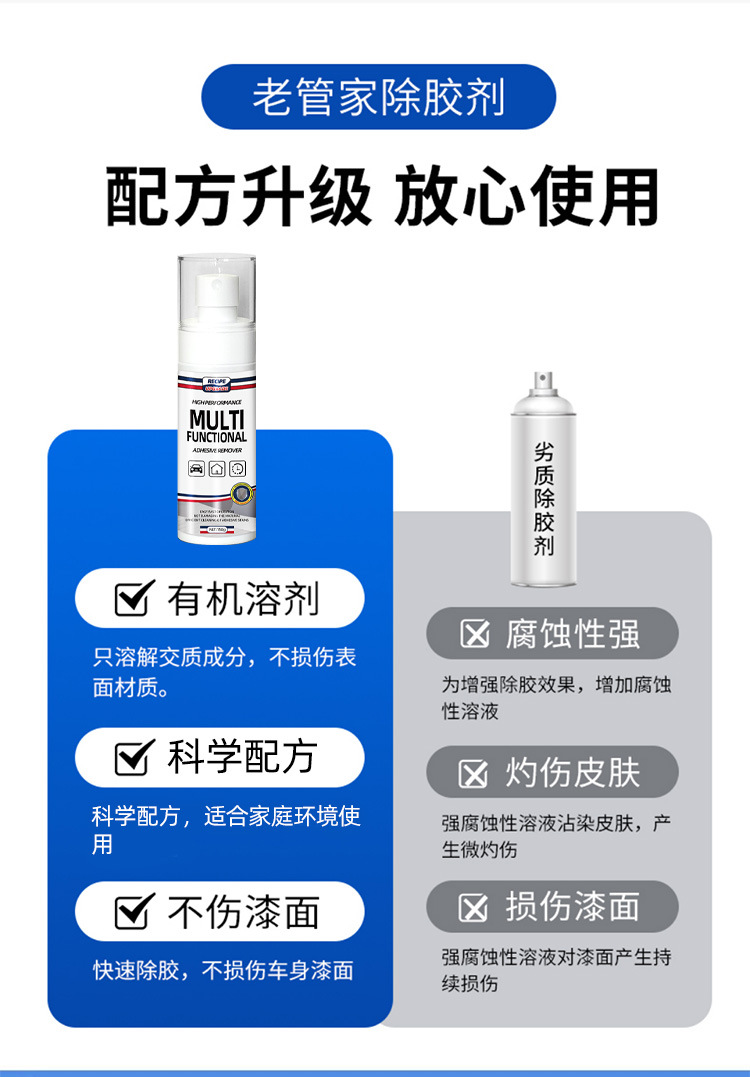 Adhesive Remover, Universal Household Cleaning Agent, Self-Adhesive Remover, Powerful Degumming Remover, Car Glass Does Not Damage the Paint Surface