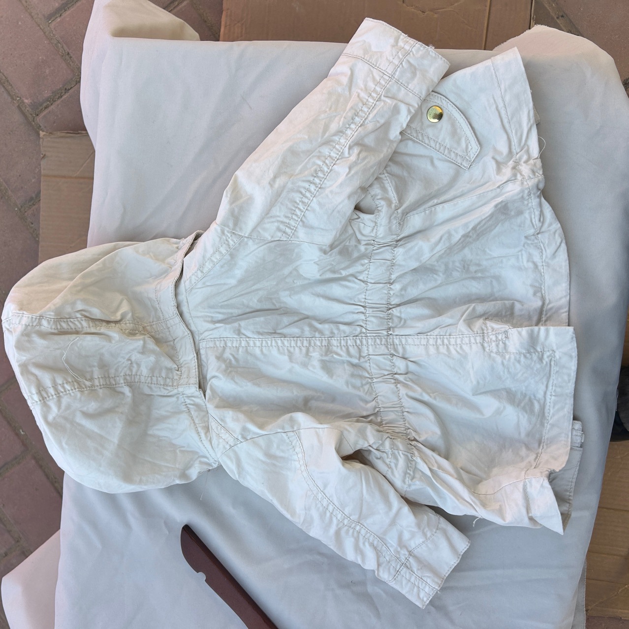 H * m niñas chaqueta de primavera 25 chaqueta de exportación de algodón europeo y americano con cremallera encapuchada Yama