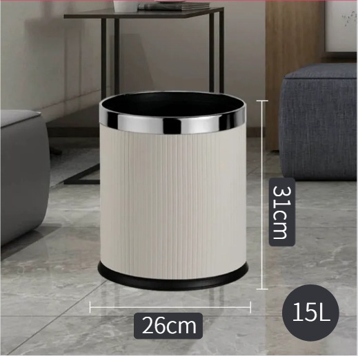 Anillo de plata-15L doble raya italiana blanca