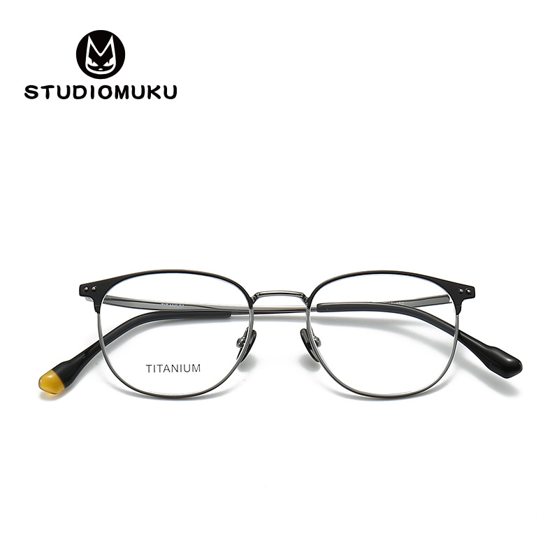 STUDIOMUKU Edición limitada de madera Cool diseñador marco de gafas de nicho marco de gafas de moda marco de gafas de placa
