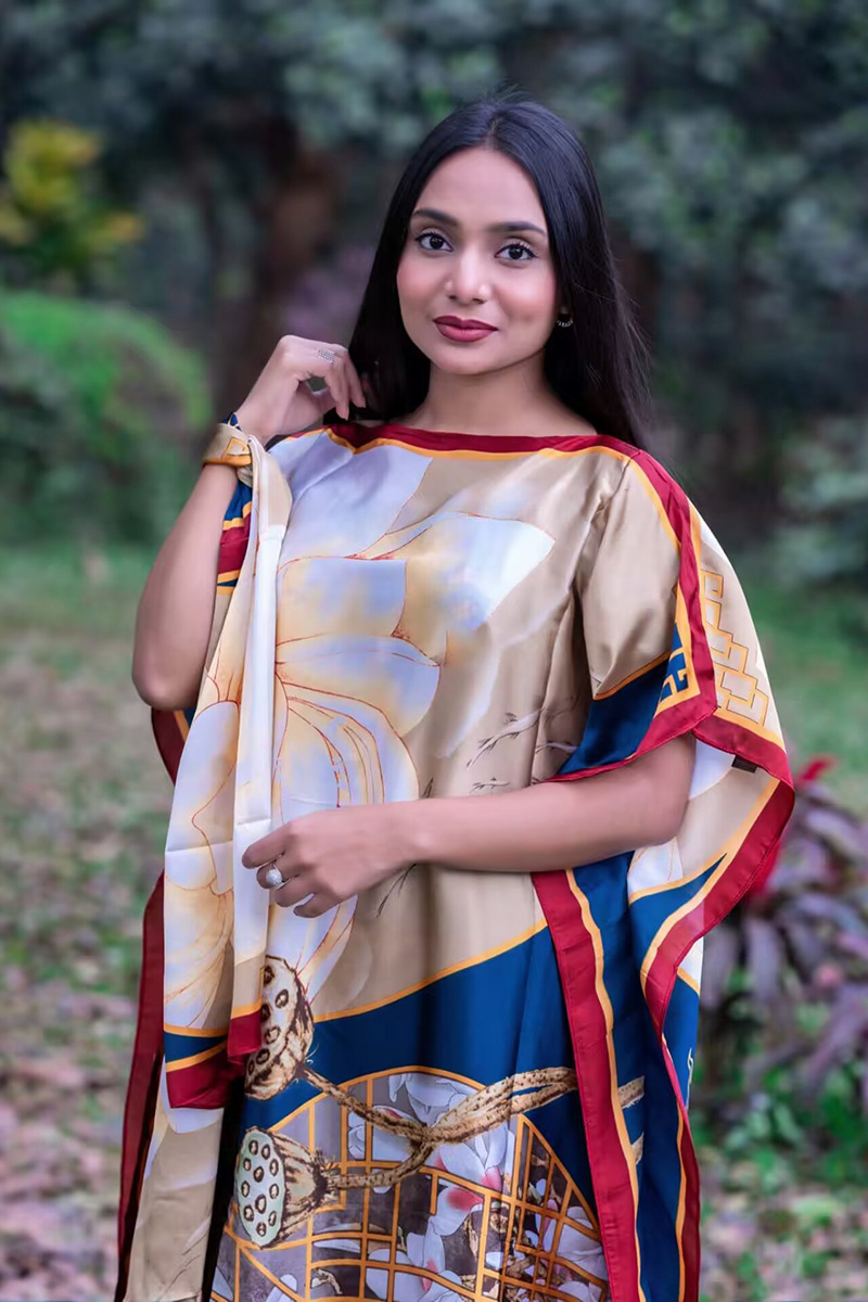 2025 primavera y verano nuevo Amazon venta rápida ropa malaya camisa de arena imitación seda brocado ropa de protección solar de vacaciones de playa