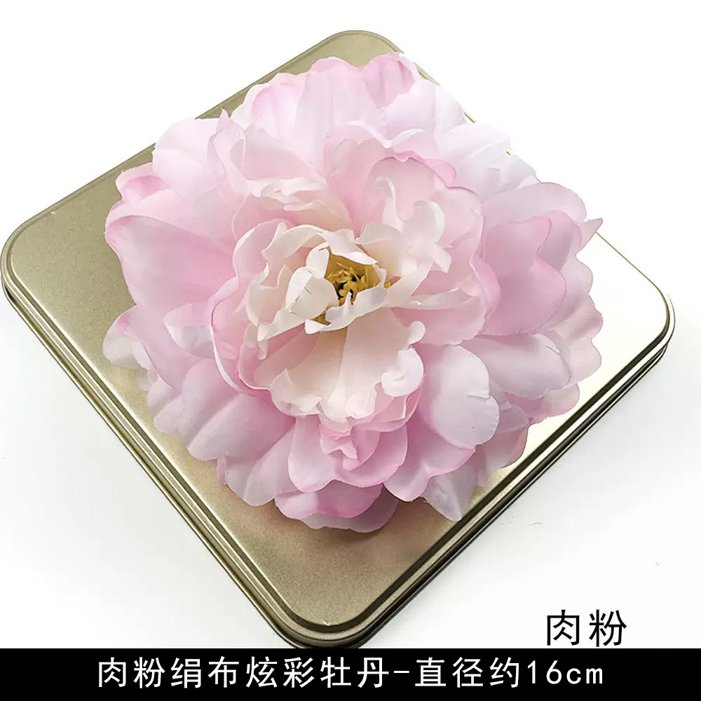 Flores artificiales flores rosadas bricolaje accesorios hechos a mano tocado de estilo antiguo accesorios de material de flor de horquilla arreglos florales de pared de flores de boda