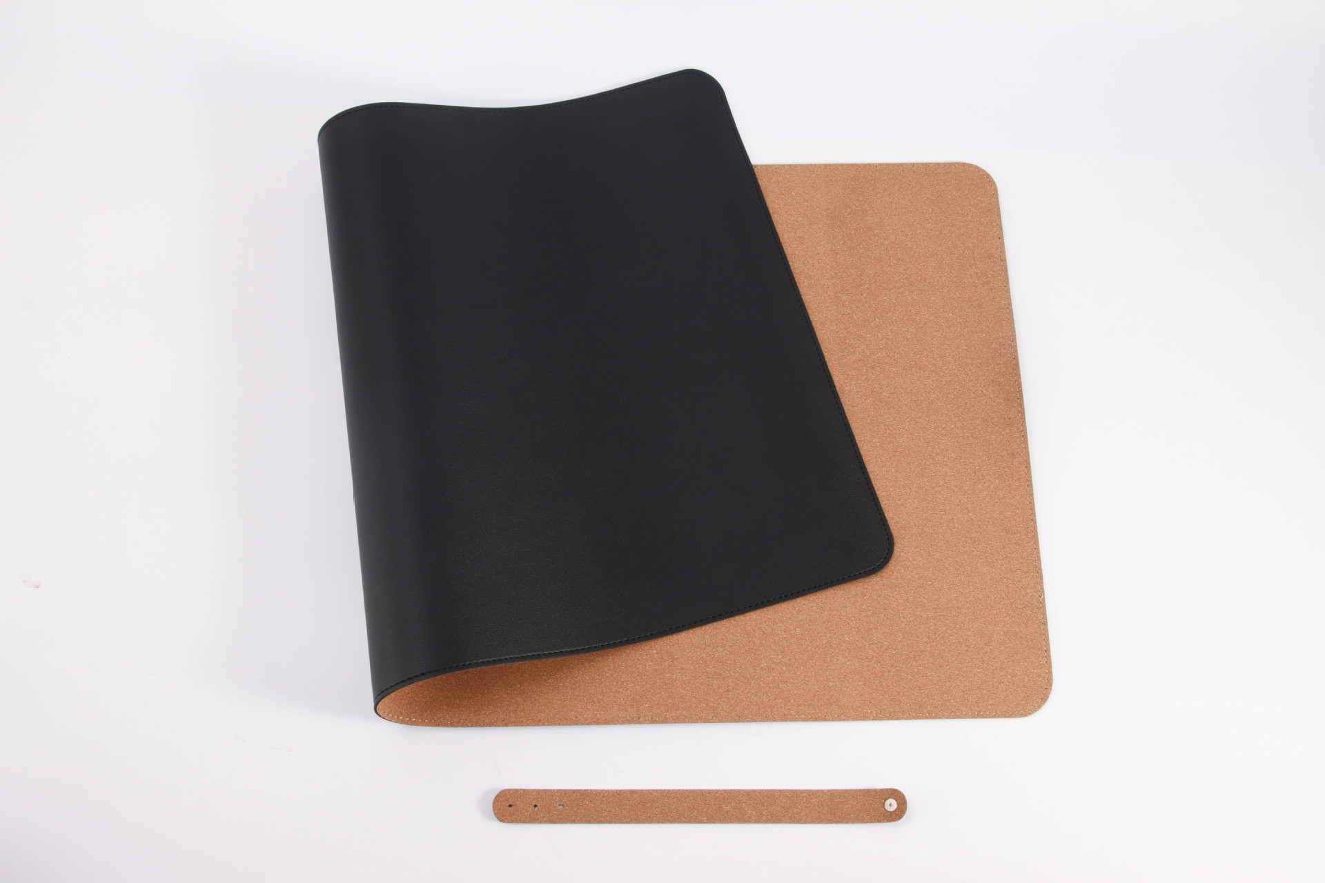 Alfombrilla de ratón de cuero de corcho, teclado de computadora portátil, escritorio de escritorio de oficina de color sólido de gran tamaño, patrón de impresión LOGO