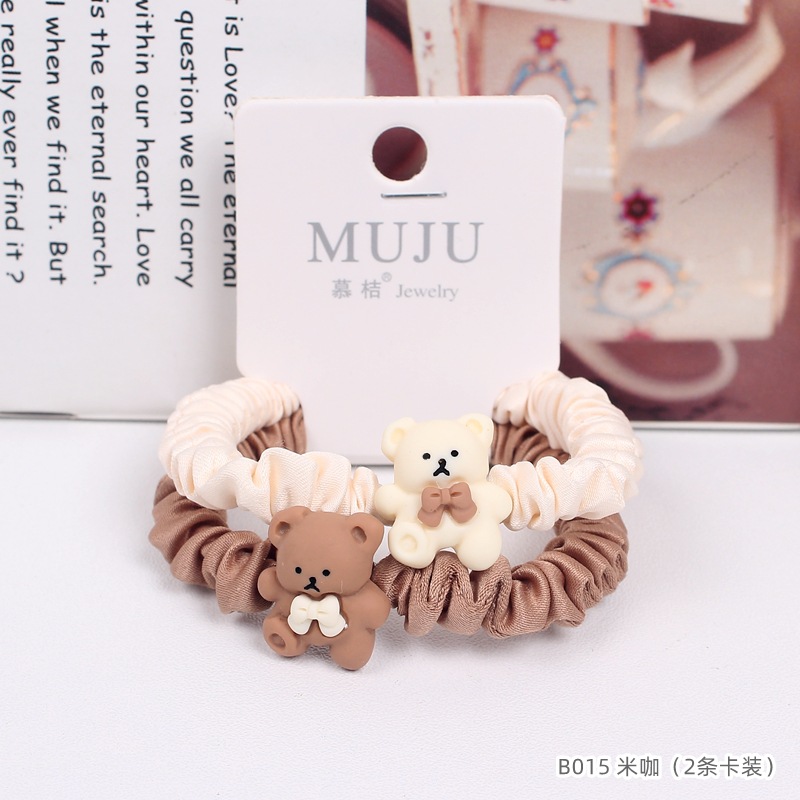 [Carga de tarjeta] sensación de alto nivel coreano de cabello de código de barras de moda de alta elasticidad de cabello anillo de cabello correa de cola de caballo