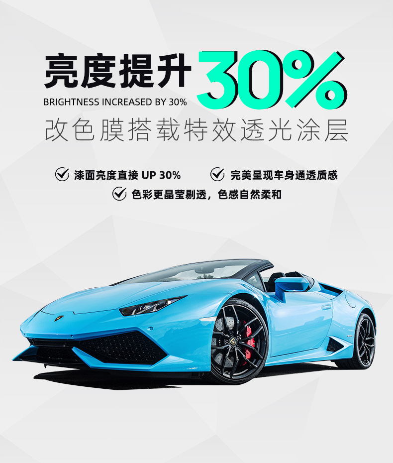 Colorful Paint Protection Film Tpu Color-Changing Film Car Wrap That Does Not Peel Off and Leaves No Glue Residue Ppf Full Body Color-Changing Film