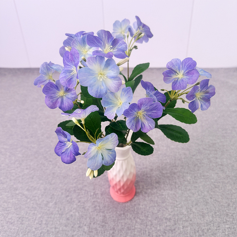 仿真花把束胶片海棠花3D打印家居装饰婚礼庆典摄影道具小清新把花|undefined