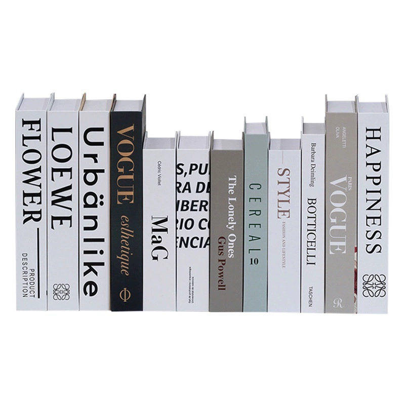 Скандинавские простые английские декоративные книги для фотосъемки, аксессуары для книжных полок, модели для комнаты, украшения гостиной, искусственные книжные коробки