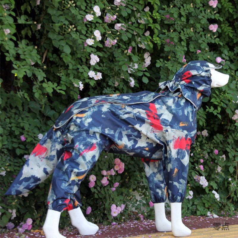 Pet Clothing Dog Raincoat Large Dog Raincoat Golden Retriever Raincoat Labrador Raincoat Border Collie Raincoat Manufacturer Direct Sale