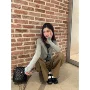 长袖撞色小众新款小衫