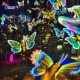 Color Dragonfly Outdoor Decorative Light Source Factory Park Lawn Street Trees Lighting Waterproof Static Butterfly Lantern