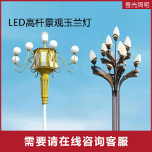 高杆灯厂家生产 广场道路照明led景观灯中华灯 高杆景观灯玉兰灯