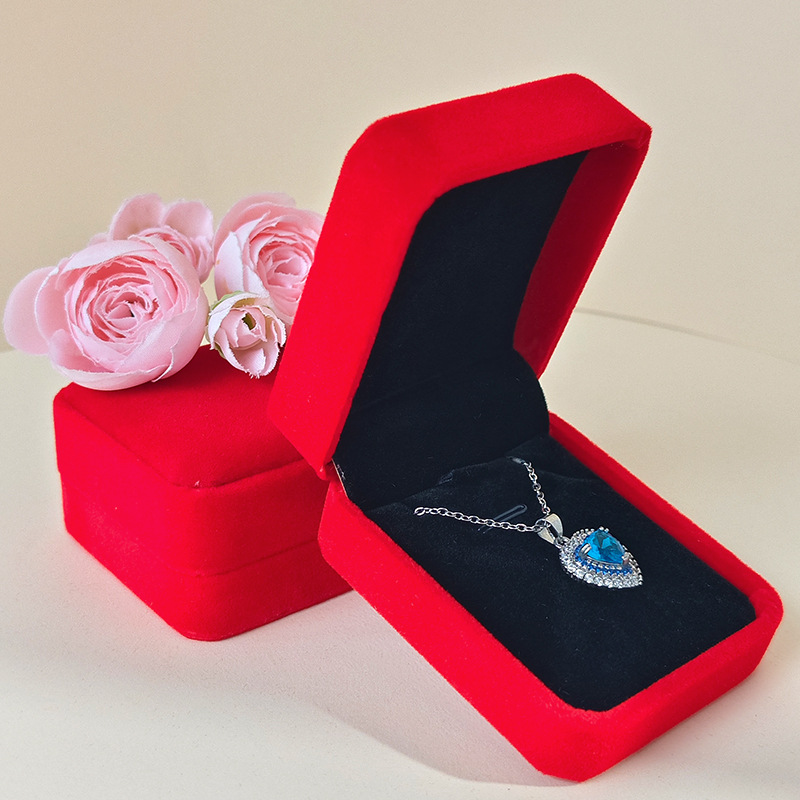 Caja de joyería de lana de textura de cabello redondeada caja de collares al por mayor caja de pendientes colgante brazalete caja de anillo caja de joyería caja de embalaje