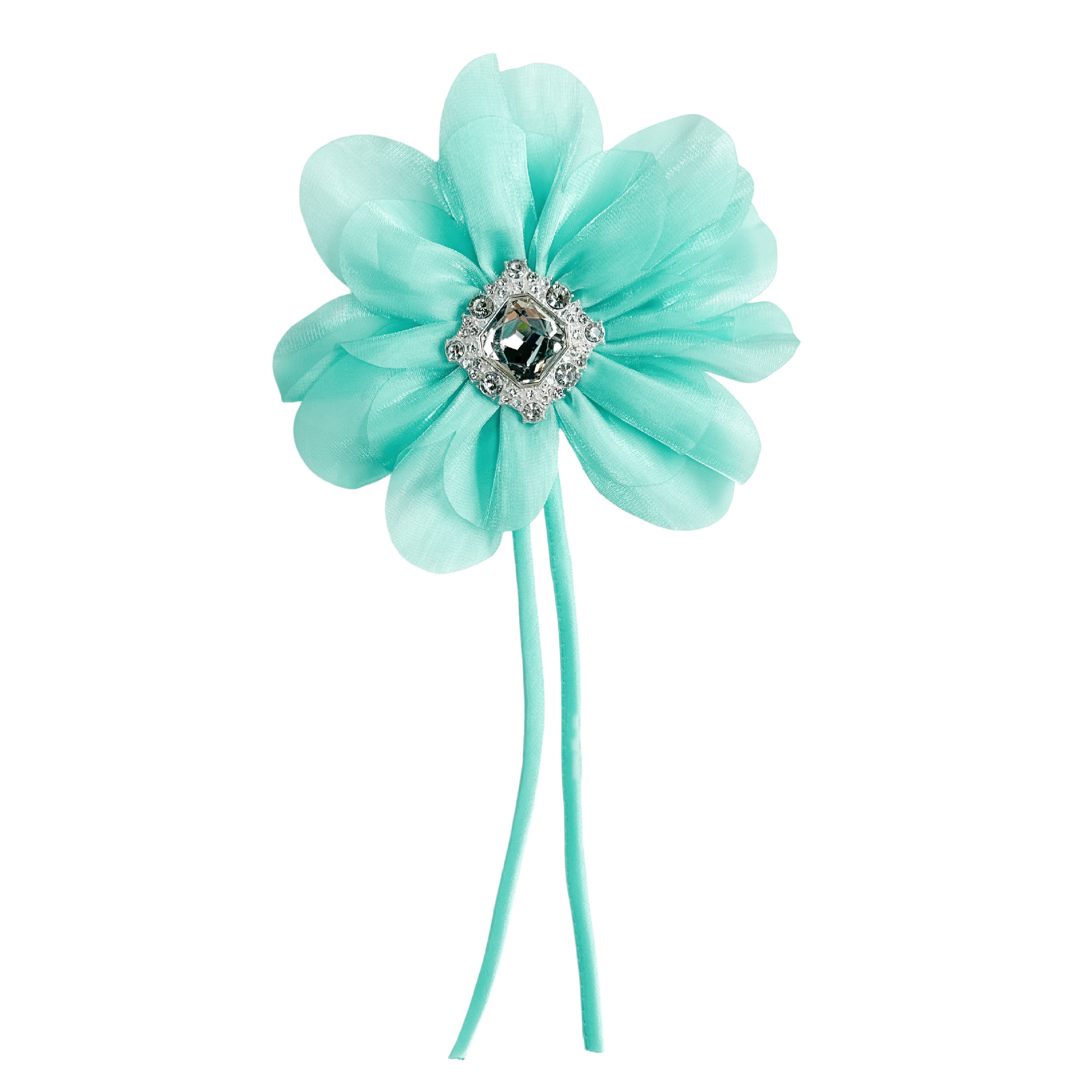 Inventario de flores de chiffon accesorios para el cabello de niños banda de cabello de diamantes multicolores flores de cabello material de ropa hecha a mano niñas clip de cabello