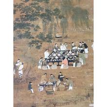 宋徽宗赵佶 文会图 复古书画真迹微喷复制临摹欣赏国画挂轴装饰画