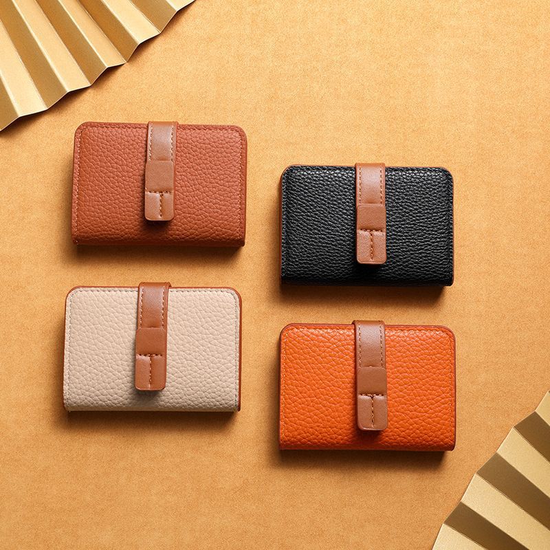 防消磁卡包女軟皮質感小巧多卡位證件卡片包防盜刷大容量銀行卡包