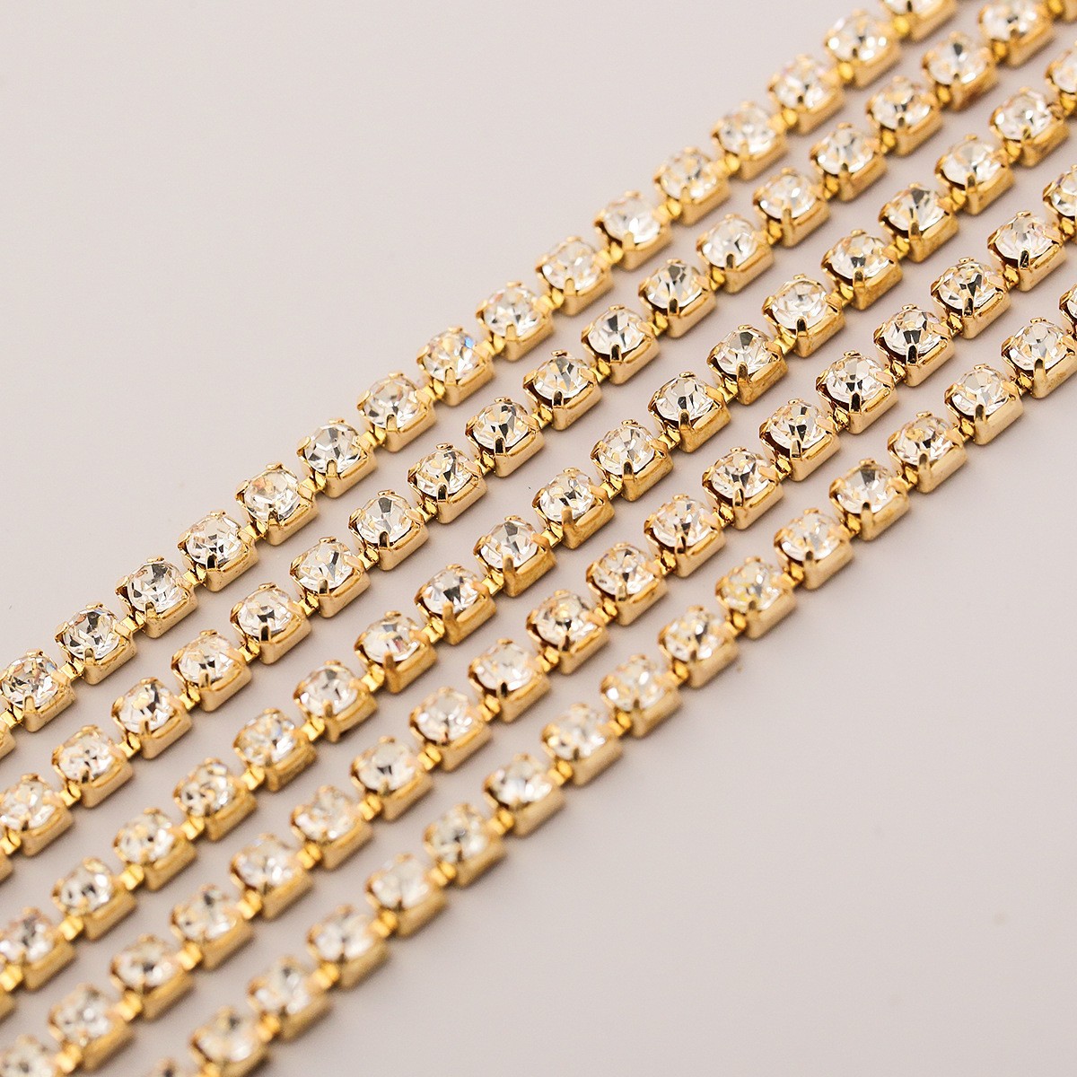 Affordable KC gold background white diamond