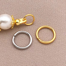 ǿ��ɫ18K����ƽ��Ȧ�Ͻ����Ȧ���ӻ��ֹ�diy������Ʒ�������