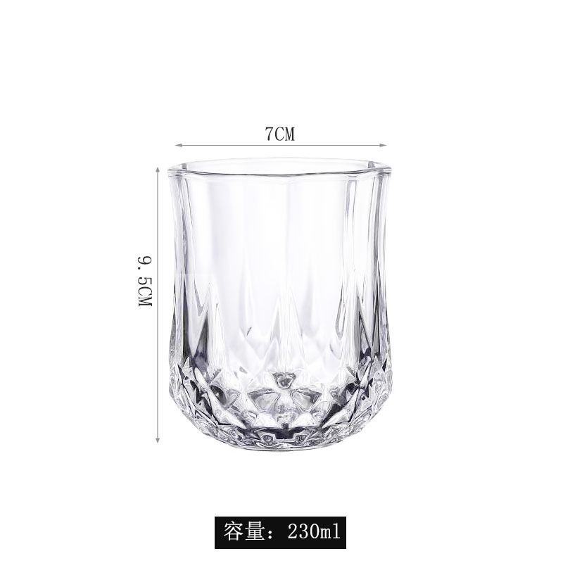 Fábrica directa de vino tinto retro pie alto creativo estilo nórdico tendencia de personalidad cristal vidrio transparente taza de champán