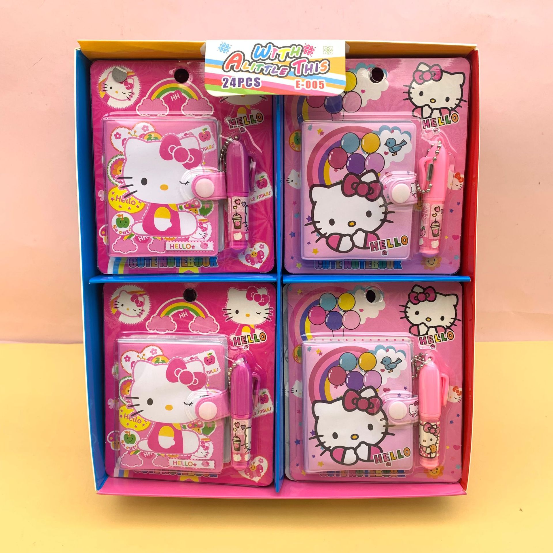 E005 Labu mini cuaderno de mano conjunto creativo nuevo dibujo animado encantador comercio exterior transfronterizo tailandés temu