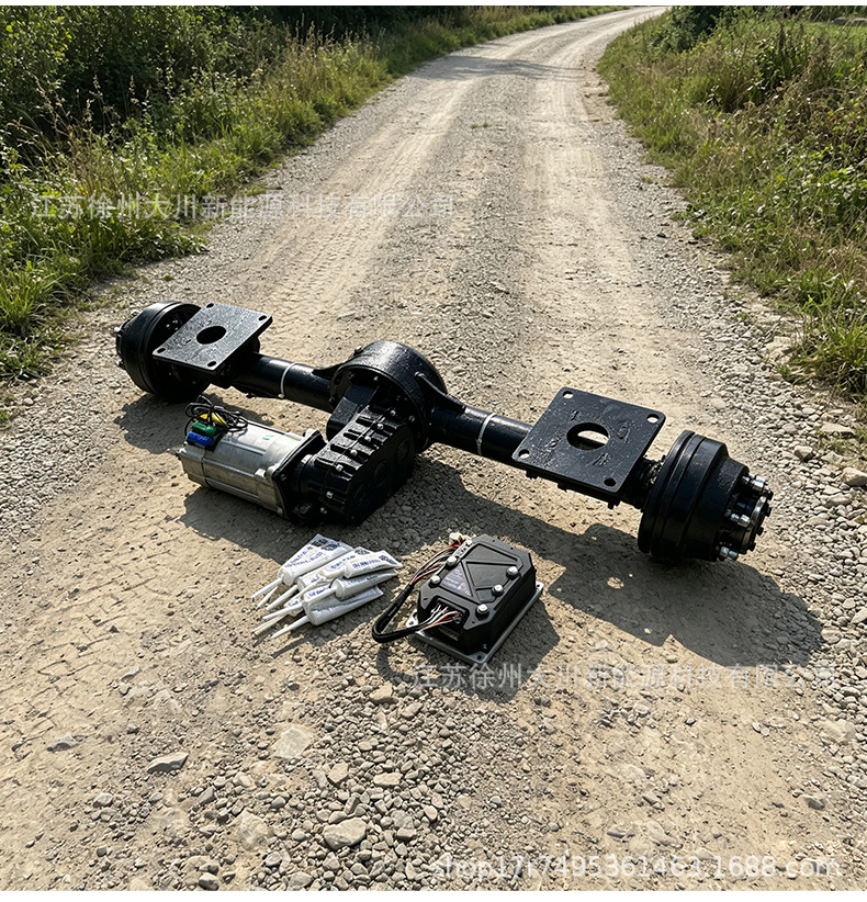 Heavy-duty six-hole suspended rear axle with high-power AC motor, six-hole suspended rear axle, heavy-duty vehicle axle