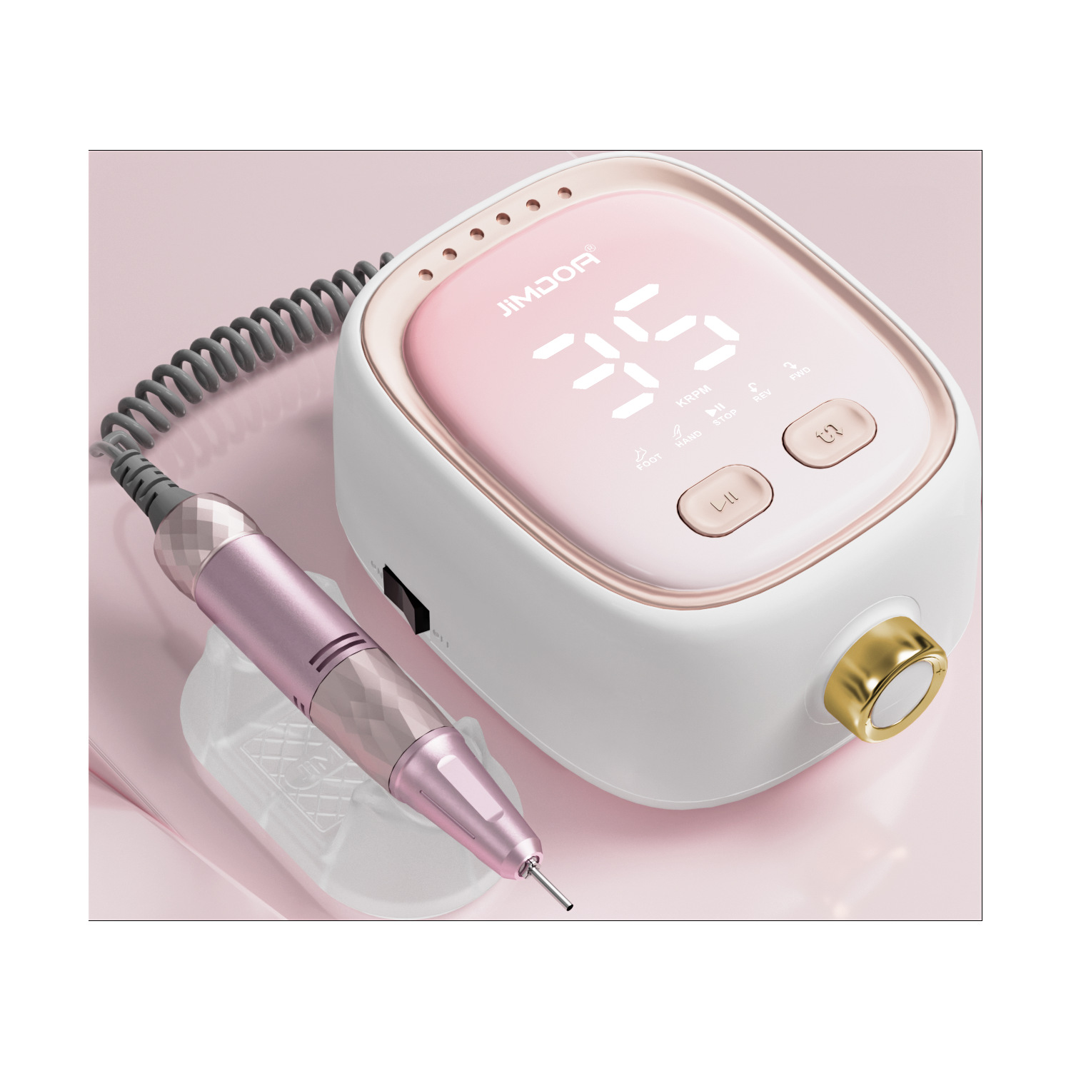 JIMDOA transfronterizo máquina de pulido de uñas eléctrica LCD 35W herramienta especial de pulido de uñas de alta potencia