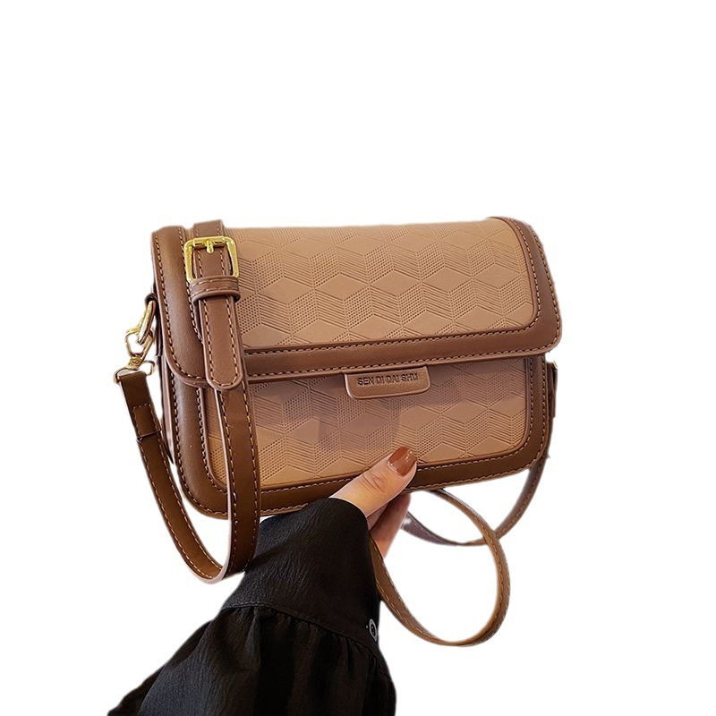 Bolso bandolera cuadrado pequeño de alta calidad para mujer, popular en internet, moderno y versátil, de un solo hombro, 2024_voghion.com