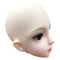 Голова куклы 60 см с имитацией макияжа синие Черные Глаза готовая кукла BJD Модифицированная лысая обнаженная модель куклы