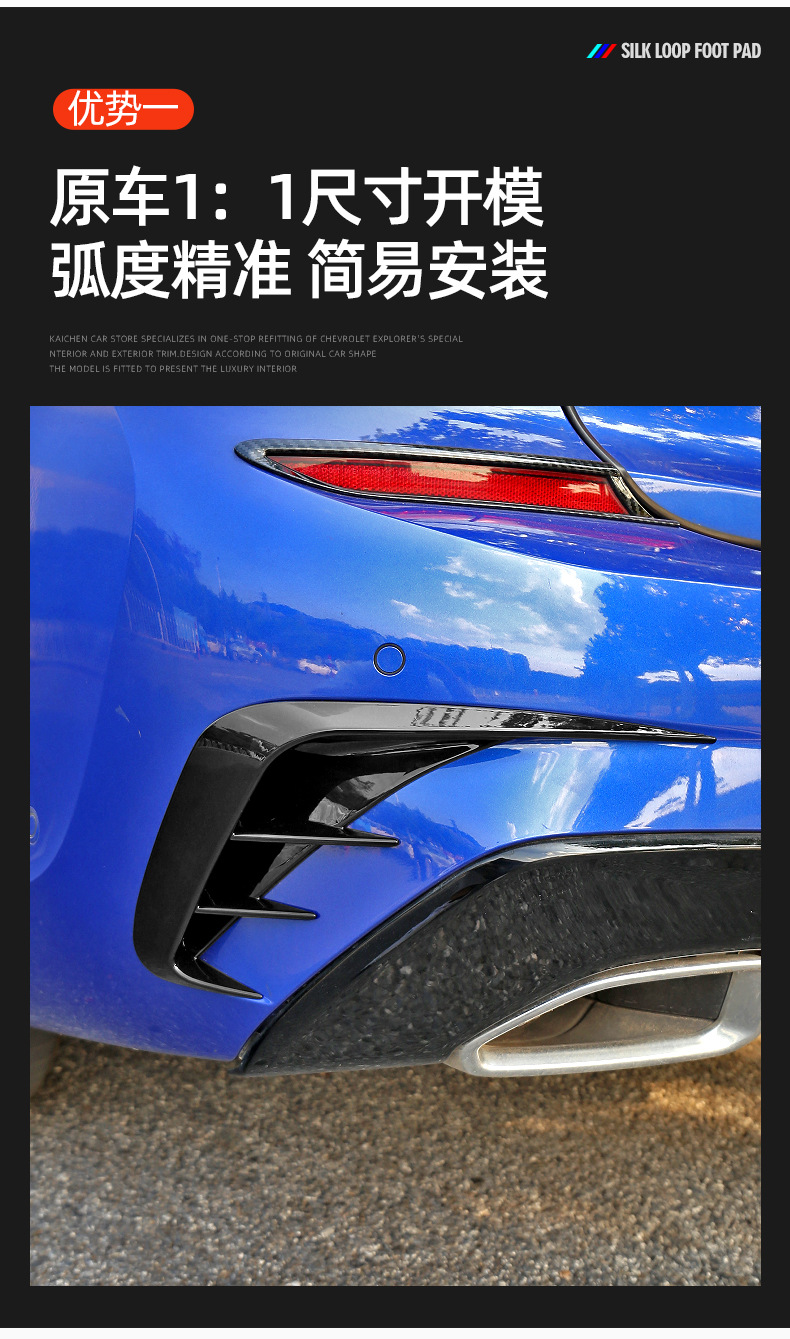 Applicable to BMW's new 3 Series 320li/325li rear air Knife Body decoration paste appearance modification M sports kit