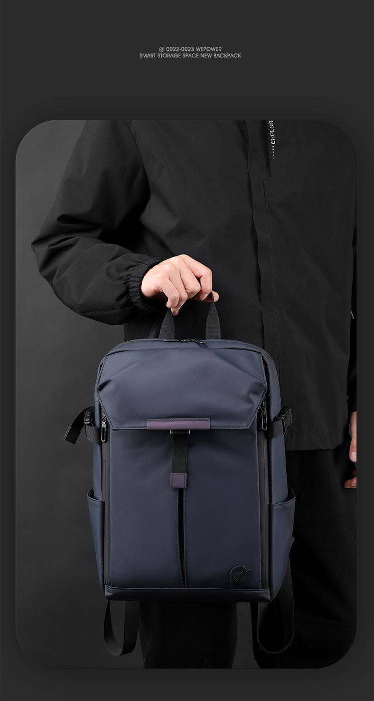 WEPOWER ny gränsöverskridande herrfunktionell ryggsäck vattentät stor kapacitet multifunktionell ryggsäck datorväska_voghion.com
