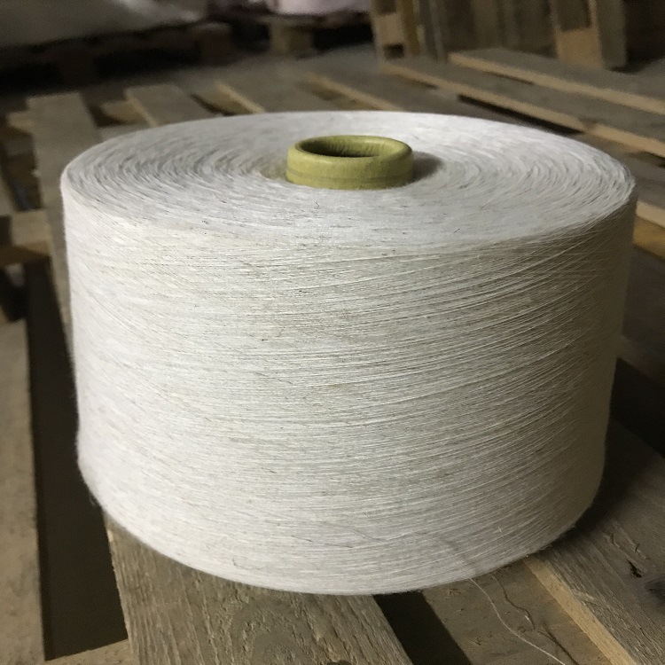 厂家供21s/1麻棉混纺纱15%亚麻85%棉 棉麻纱 棉亚麻混纺纱 40s/1