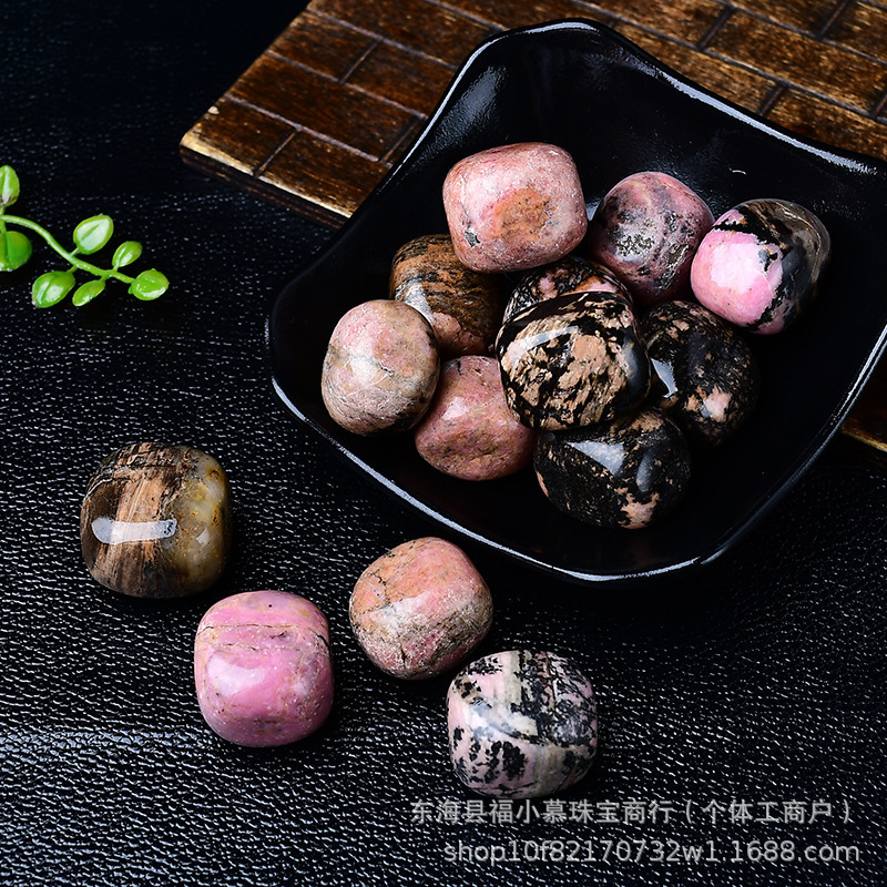 Crystal Rose Stone Tumbled Stone Ornament Mineral Specimen Educational Gemstone Bath Stone Pink Crystal White Crystal Natural