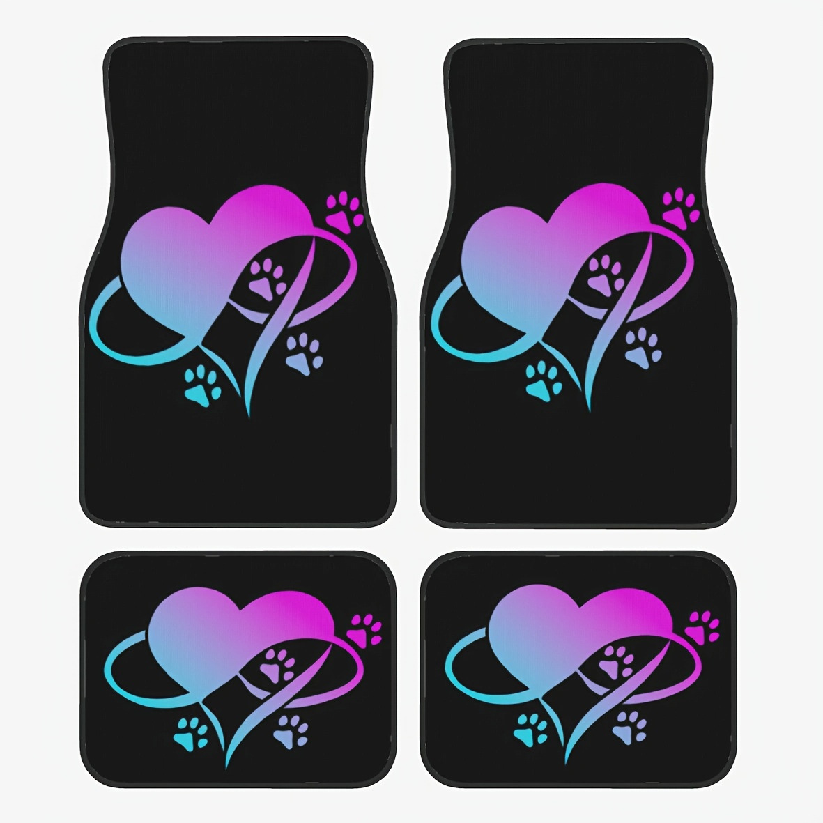 Cross-Border Retro Nordic Style Car Floor Mats Four-Piece Set, Stain-Resistant and Wear-Resistant Floor Mats, Amazon Floor Mats Wholesale